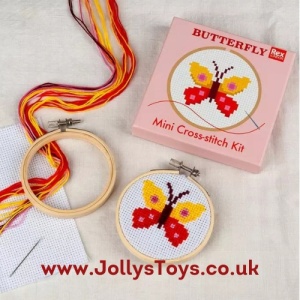 Mini Cross-Stitch Butterfly Kit